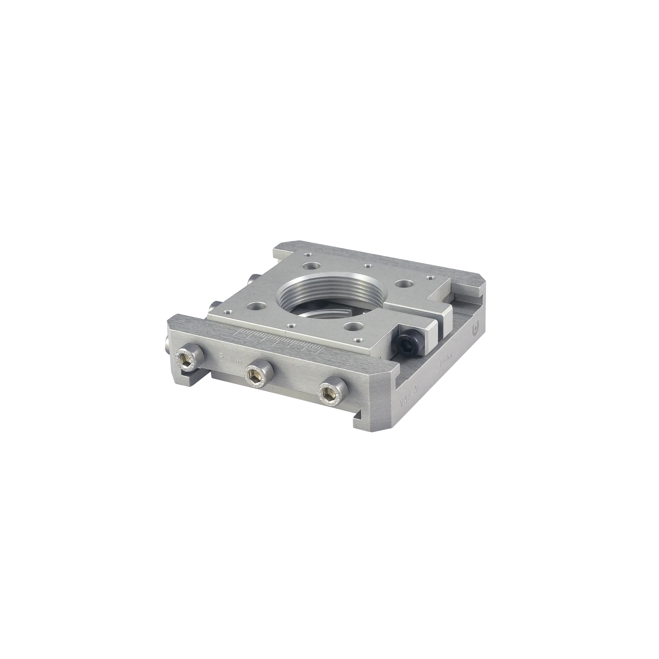 VA9 Verschiebeadapter aus Aluminium mit 25 mm Verschiebemöglichkeit